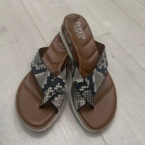 Franco Sarto snakeskin sandal